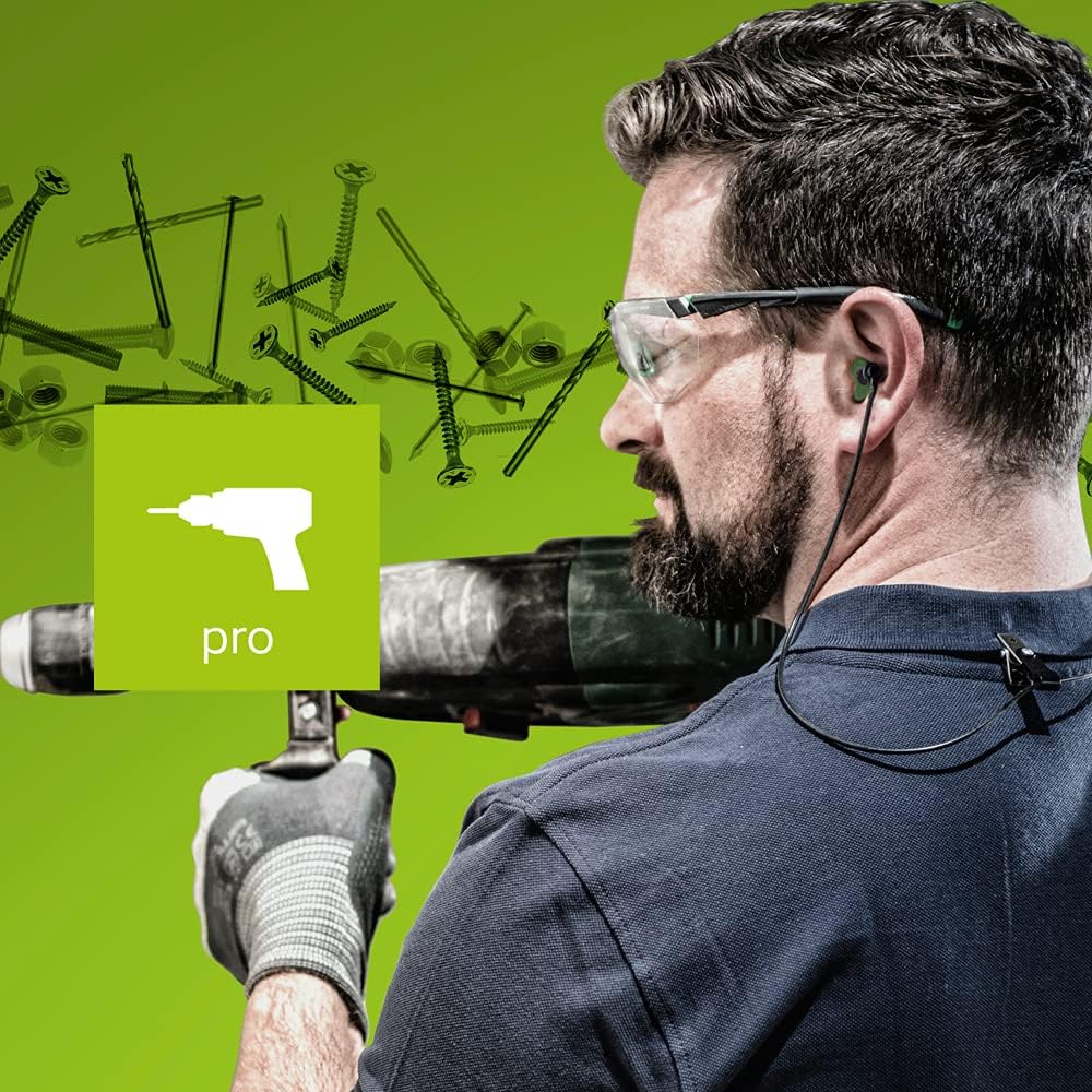 Pluggerz Earplugs Pro - 2 Pairs (S/M M/L) - Reusable - Soft & Comfortable - Filtered - 24 Db - Diy - Protection Against Noise - Professional - Prevents Ear Pain