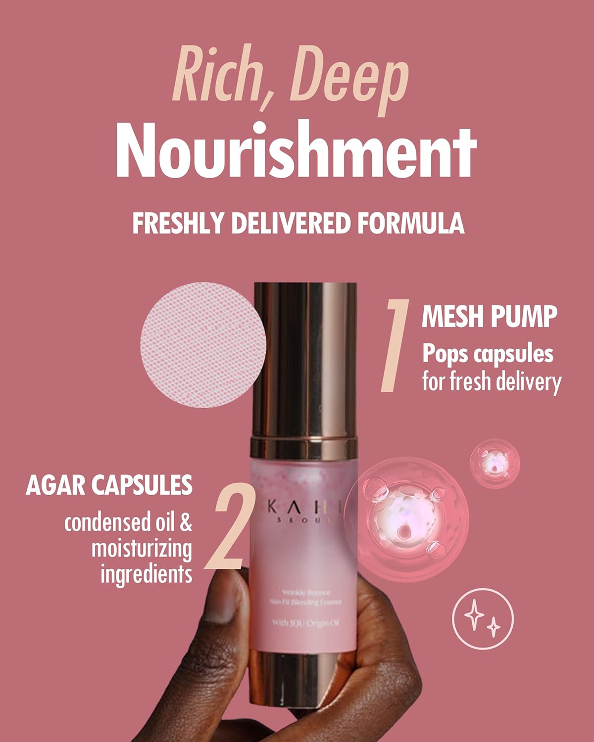 Kahi Wrinkle Bounce Skin Fit Blending Korean Essence | Daily Face Moisturizer For Dry Skin & Combination | Hydrating Face Moisturizer Skin Essence Water Face Care For Women & Men 1.01 Fl Oz : Beauty & Personal Care