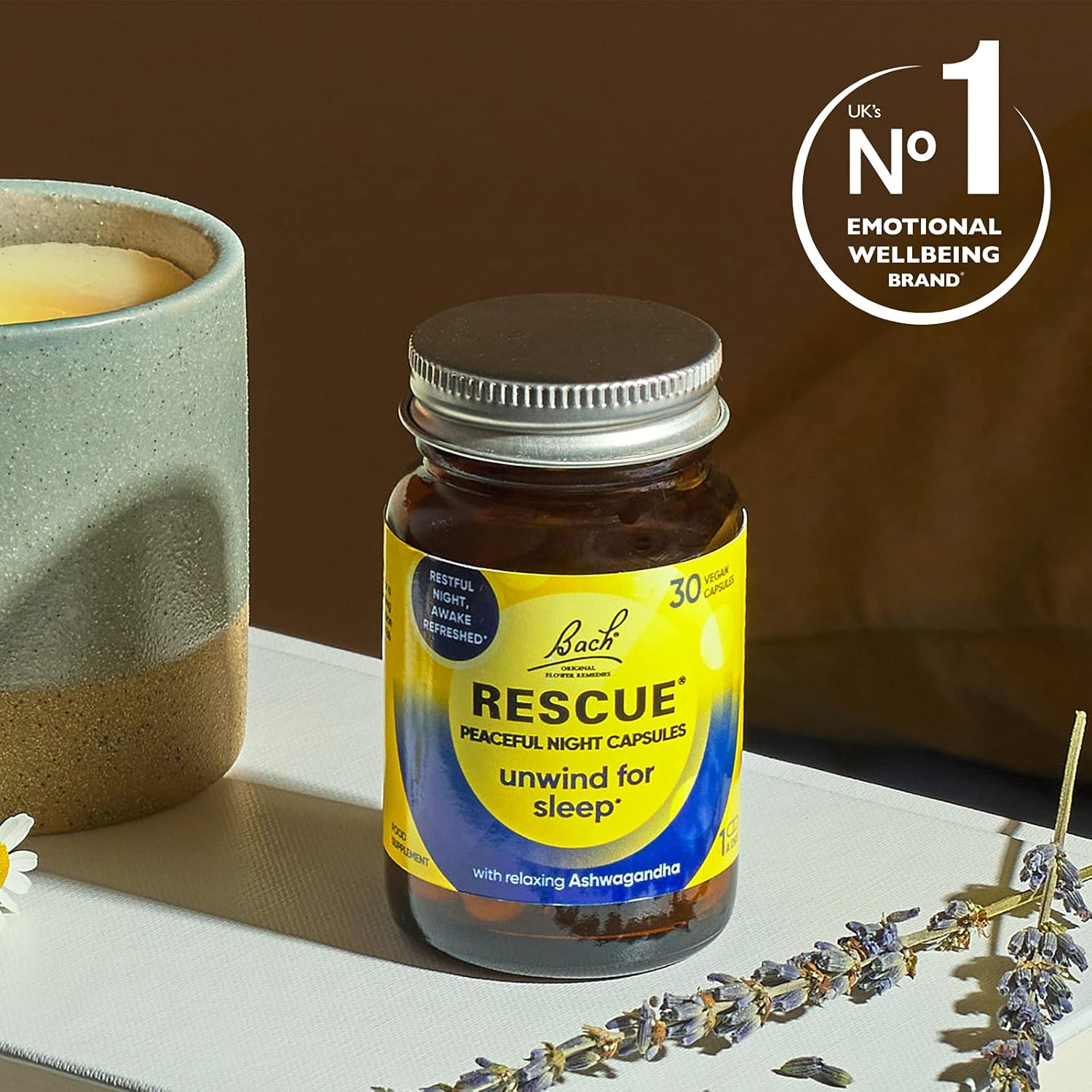 Rescue Balance and Positivity Capsules (30 Day Supply) Saffron, B5 B12 Vitamins, Flower Essences, Vegan Mood Enhancer Capsules for Emotional Balance and Busy Days : Amazon.co.uk: Fashion