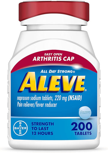 Aleve Easy Open Arthritis Cap Tablets, Naproxen Sodium For Pain Relief - 200 Count