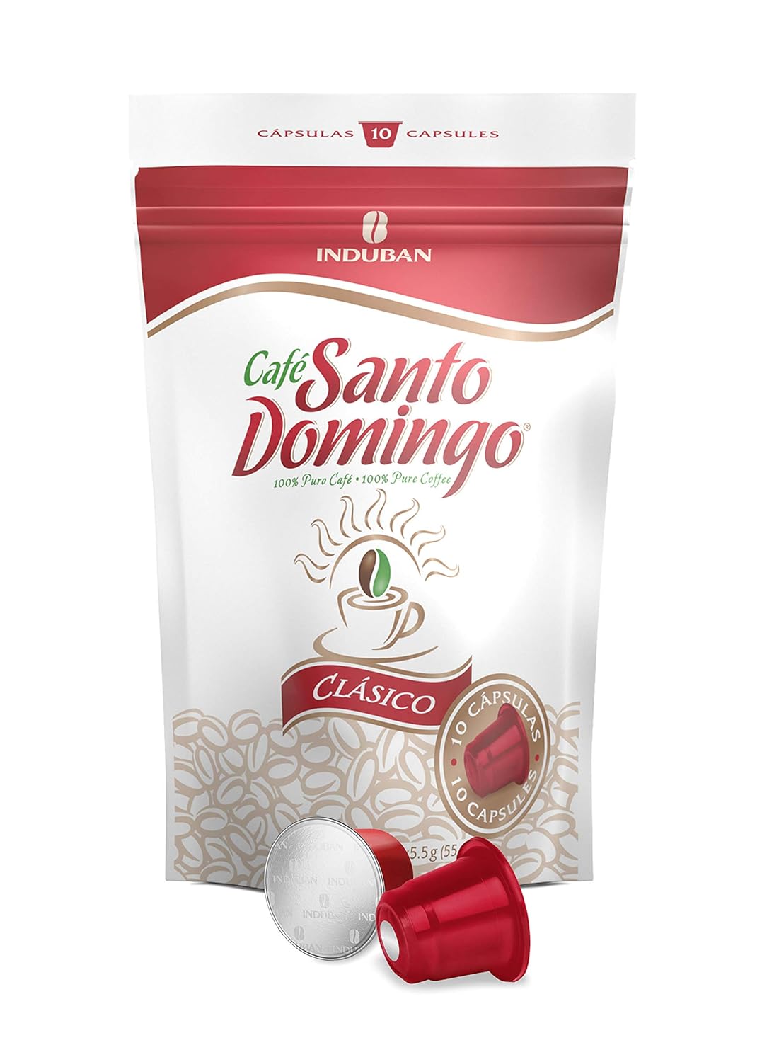 Santo Domingo Coffee Capsules - Compatible with Nespresso Original Brewers - Product from the Dominican Republic (10 Count)