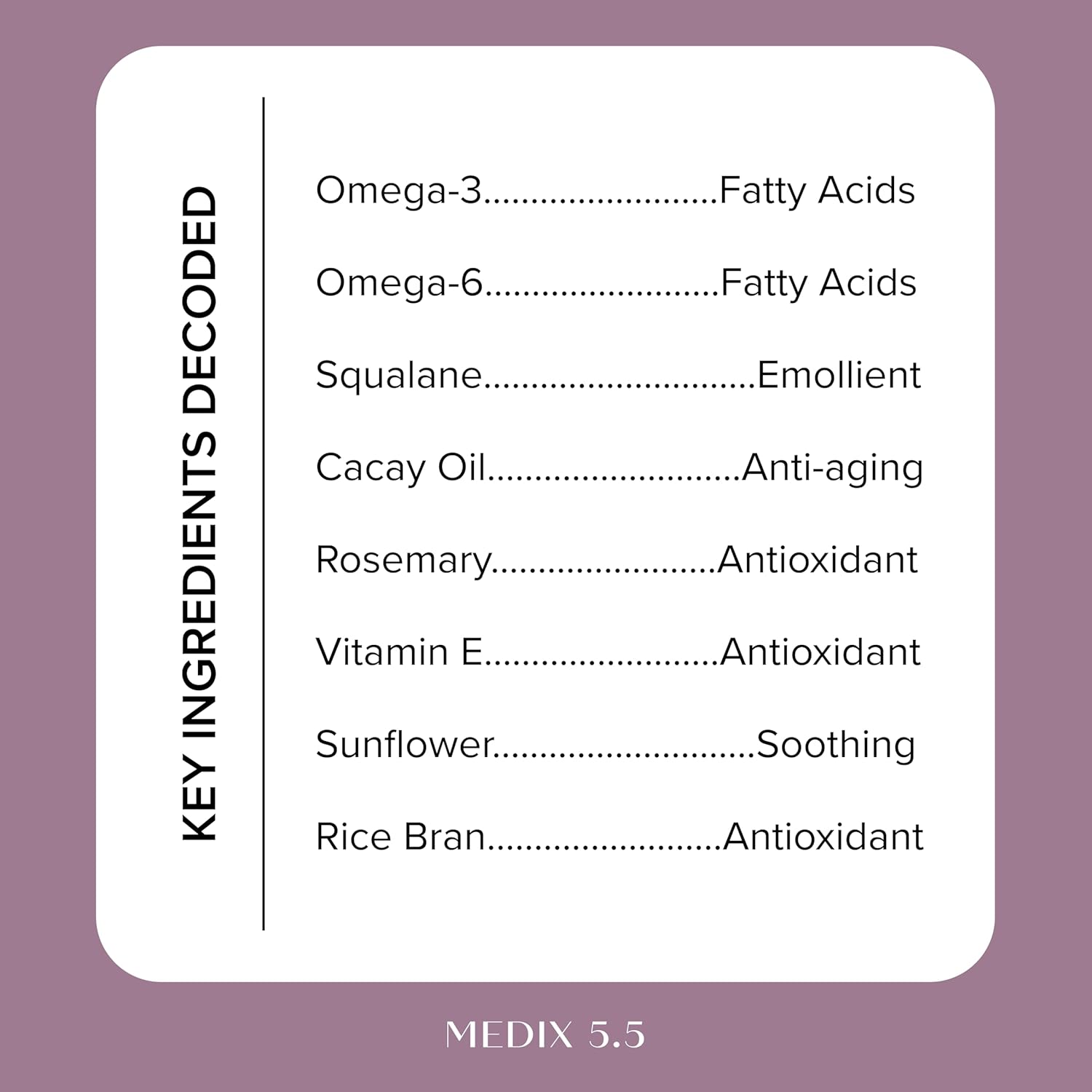 Medix Body & Face Moisturizer 20% Vitamin F Oil Hydrating Body Booster & Face Serum | Concentrated Vitamin F + Vitamin E Oil Super Serum For Skin Barrier | Crepey Skin Treatment, 1.7 Fl Oz : Beauty & Personal Care