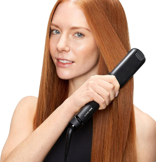 Cloud Nine The Wide Iron Hair Straightener Gift Set | Ceramic Floating Plates Cushion Spring Flex Technology | Variable Temperature Control 100°C - 200°C | Professional Design For Range Of Hair Types…