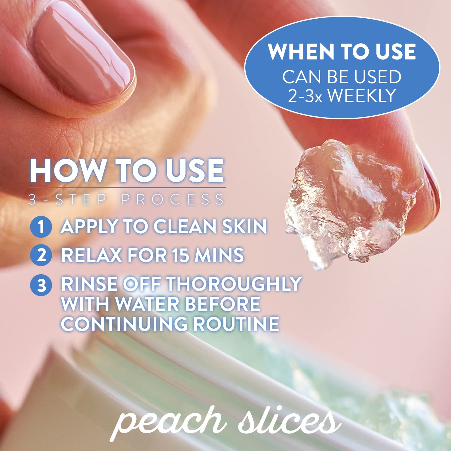 Peach Slices | Snail Rescue Intensive Treatment Wash-Off Face Mask | 95% Snail Mucin | For Dark Spots & Blemishes | Refreshing & Calming Mask | Clear, Radiant, & Hydrated Skin | Skin Care | 3.38 oz : Beauty & Personal Care