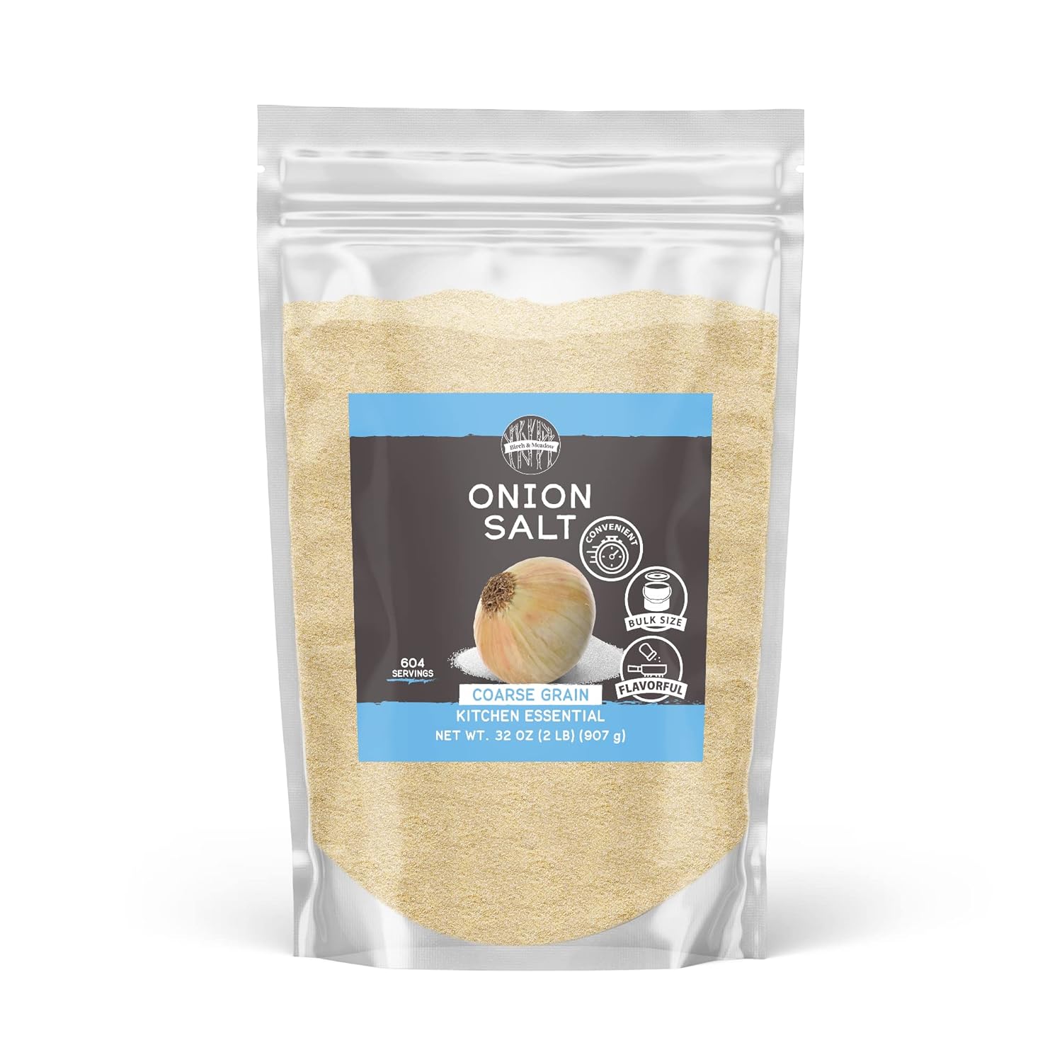 Birch & Meadow 2 Lb Of Onion Salt, Kitchen Essential, Multitasking Seasoning