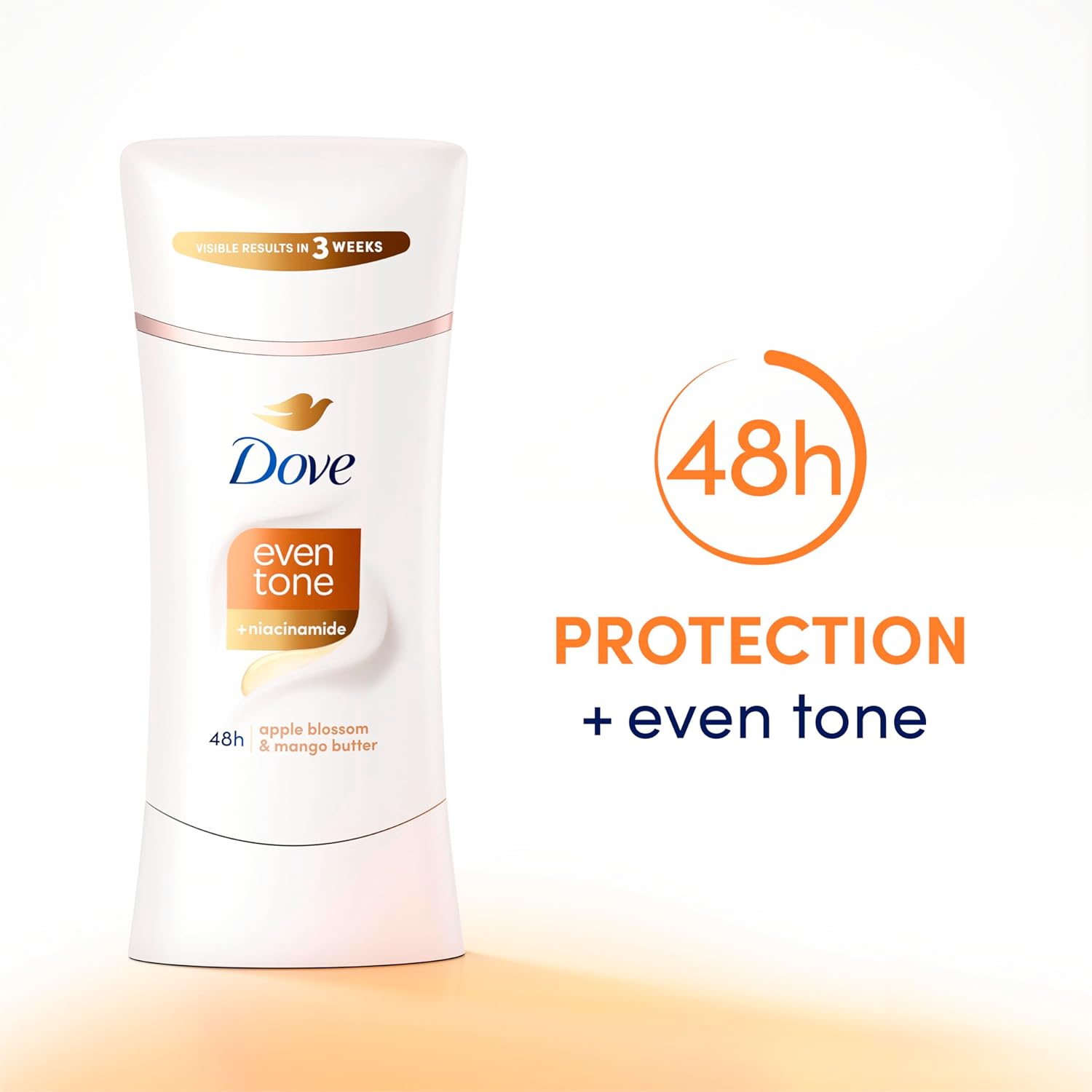 Dove Even Tone Antiperspirant Deodorant Stick Apple Blossom & Mango Butter For Uneven Skin Tone 2.6 oz : Beauty & Personal Care