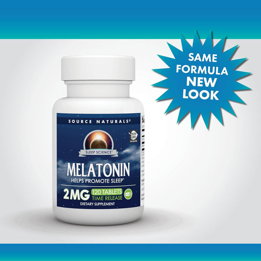 Source Naturals Time Released Melatonin 2 Mg - 120 Time Release Tablets