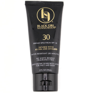 Face & Body Moisturizing Sunscreen Lotion Spf 30, No White-Residue For Melanin Rich Skin (2 Fl. Oz.)