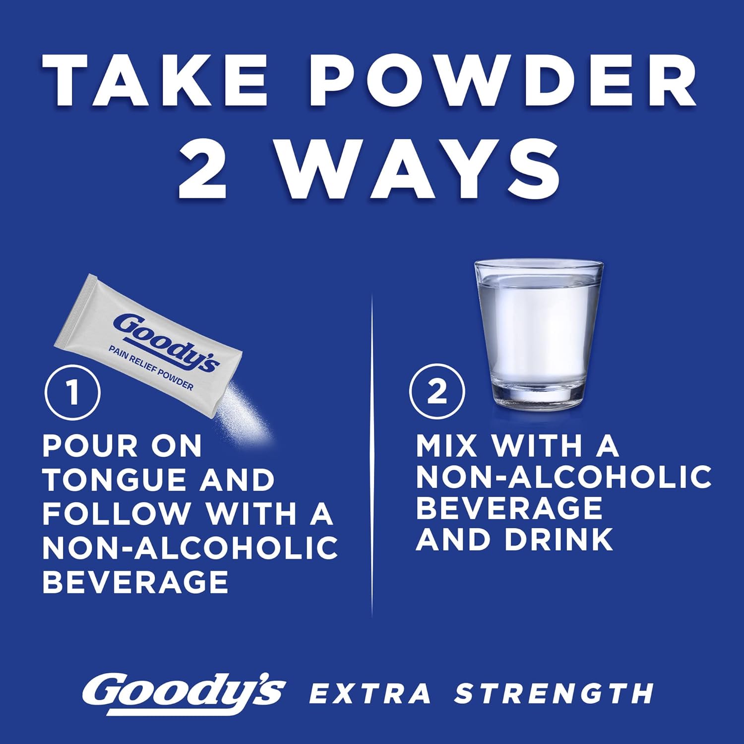 Goody's Pain Relief Powders, Extra Strength Headache Powder, 50 ct (Pack of 1) : Everything Else