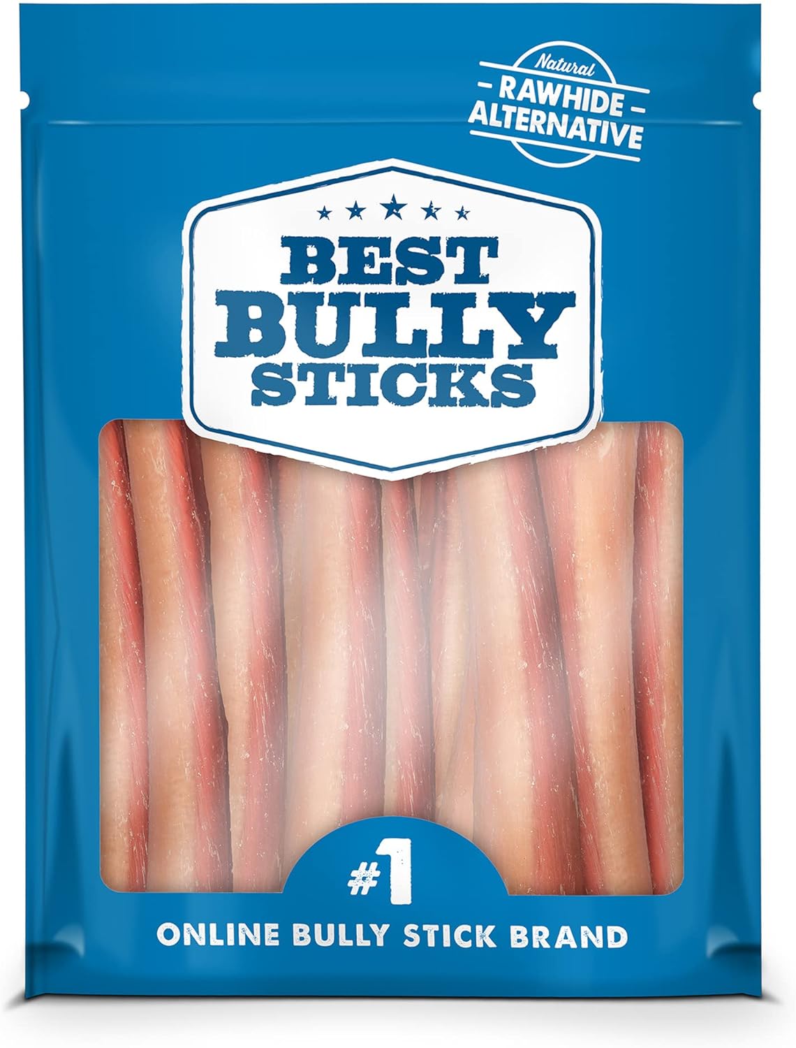 Best Bully Sticks All Natural Premium 12 Inch Jumbo Bully Sticks for Large Dogs - USA Baked & Packed - 100% Grass-Fed Beef - Single-Ingredient Grain & Rawhide Free Dog Chews - 25 Pack