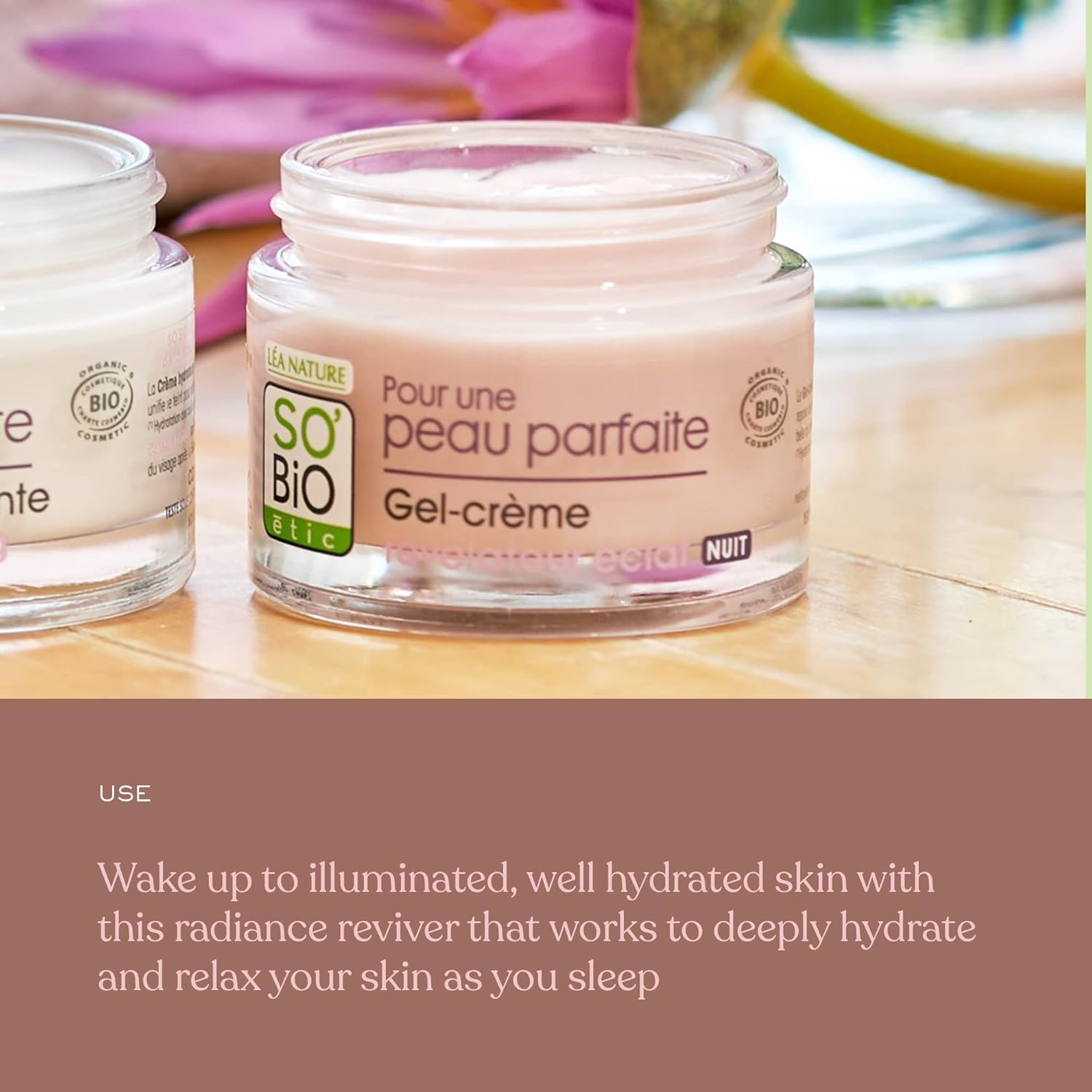 So'Bio Étic | Radiance Revealing Gel Cream | Organic Hydrating Face Moisturizer For Plumping & Anti-Aging, Normal To Combination Skin | 1.69 Fl Oz : Beauty & Personal Care