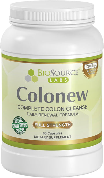 Colonew Complete Colon Cleanse Natural Detox Supplement For Daily Digestive Health, Renewal Formula – (60 Capsules)