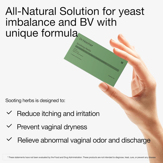 Sooting Herbs Vaginal Suppositories For Yeast/Itching/Burning/Odor/Discarge/Bv.100% Ph Friendly