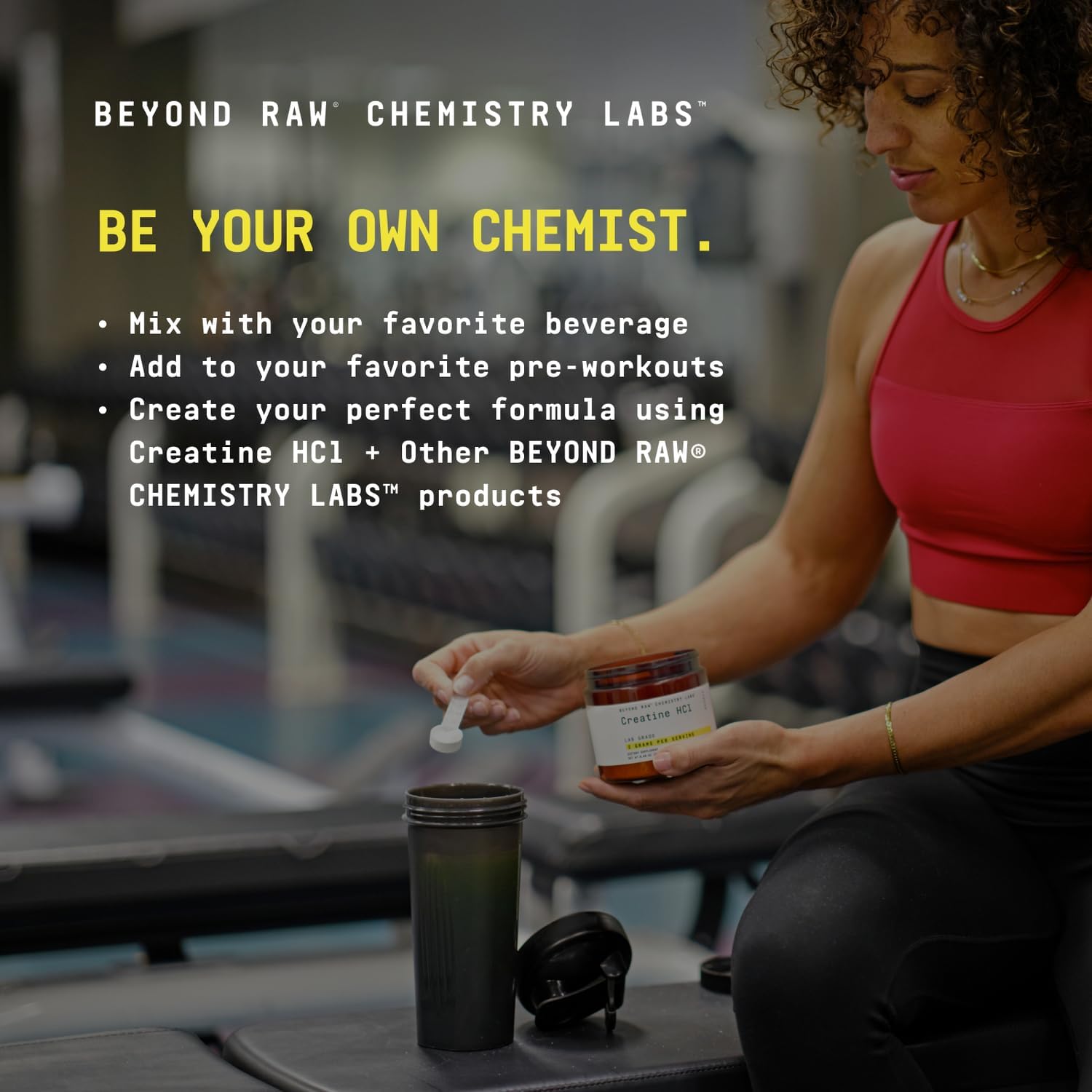 BEYOND RAW Chemistry Labs Creatine HCl Powder | Improves Muscle Performance | 60 Servings : Health & Household