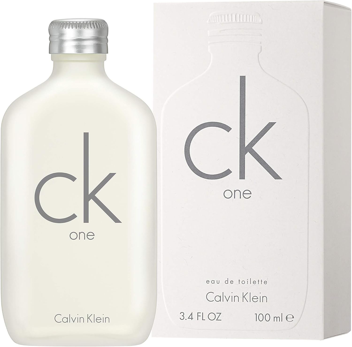 Calvin Klein Ck One - Unisex Eau De Toilette For All - Citrus & Aromatic Fragrance With Notes Of Green Tea, Nutmeg And Musk - Medium Longevity - 100Ml