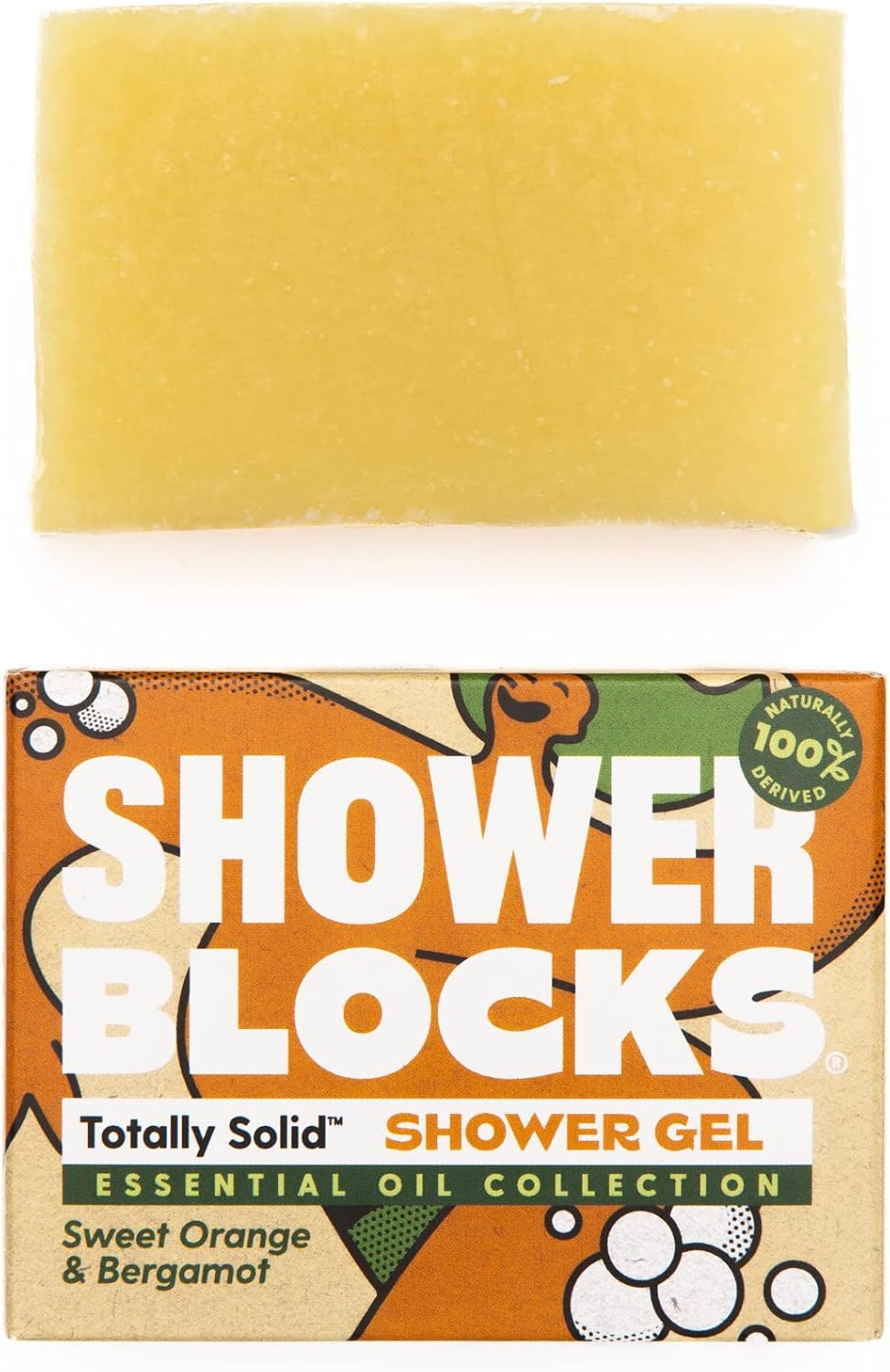 Shower Blocks - Sweet Orange &Bergamot Solid Shower Gel | Plastic, SLS, SLES & Paraben Free | 100% Natural & Vegan | Moisturising Body Soap For The shower : Amazon.co.uk: Beauty