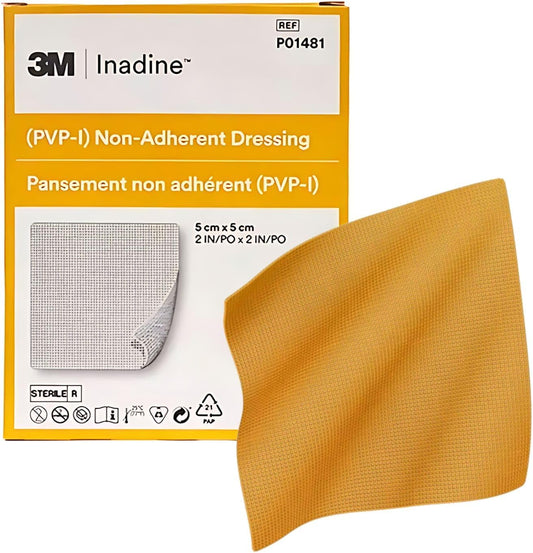 Box of 25 Inadine Dressings - Non-Adherent Pads for Wound Care & Infection Prevention : Amazon.co.uk: Health & Personal Care
