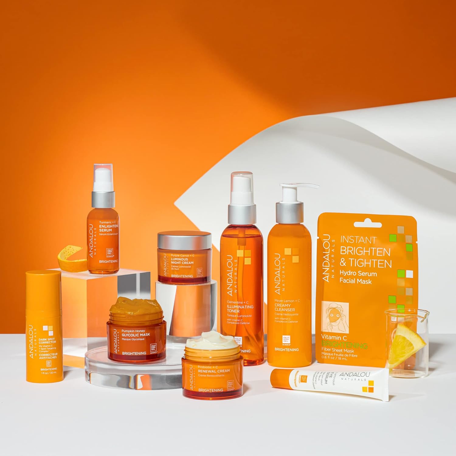 Andalou Naturals Turmeric + C Enlighten Serum, Skin Smoothing Serum With Vitamin C & Turmeric, Anti Aging Skin Care, Diminish Sun Damage And Refine Skin, 1.1 Fl Oz : Beauty & Personal Care