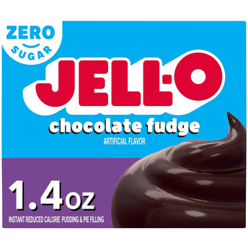 Jello Sugar Free Chocolate Fudge Pudding Mix 1.4Oz Box(Packaging May Vary)