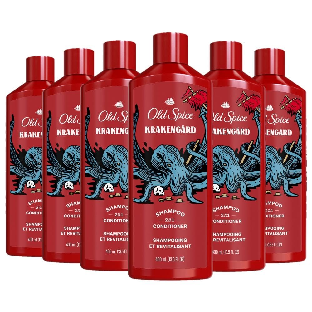 Old Spice Krakengard 2In1 Shampoo And Conditioner For Men, 13.5 Fl Oz