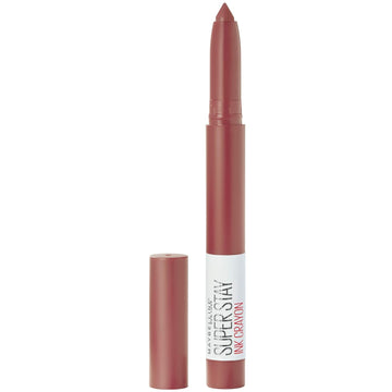 Maybelline Super Stay Ink Crayon Lipstick Makeup, Precision Tip Matte Lip Crayon With Built-In Sharpener, Longwear Up To 8Hrs, Enjoy The View, Red Brown, 1 Count