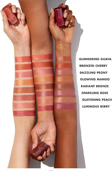 E.L.F. Monochromatic Multi-Stick Trio, Set Of 3, Includes Dazzling Peony, Sparkling Rose & Glistening Peach