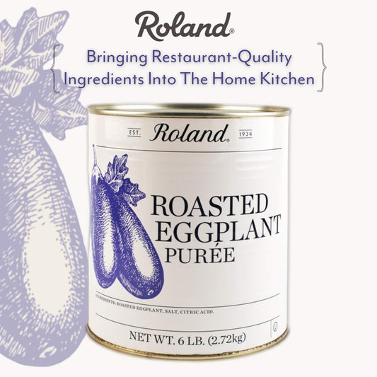 Roland Foods Roasted Eggplant Puree, Specialty Imported Food, 6-Pound Can