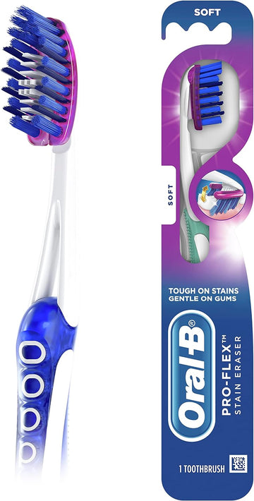 Oral-B Pro-Flex Stain Eraser Toothbrushes, Soft, 1 Count