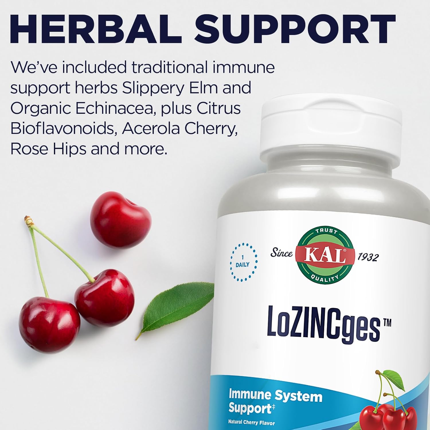 Kal 13 Mg Lozincges Cherry, 75 Count : Health & Household