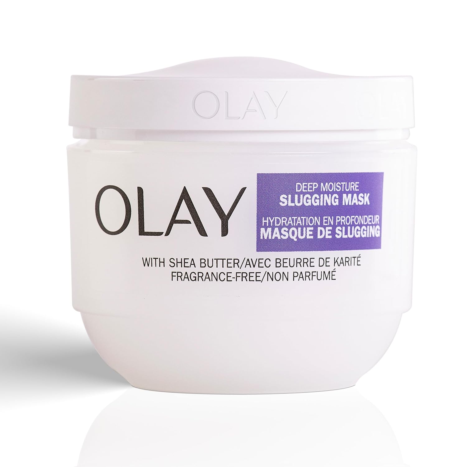 Olay Deep Moisture Slugging Mask With Shea Butter, Fragrance Free, 3.4 Oz