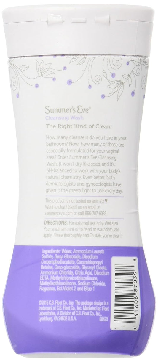 SUMMER'S EVE Feminine Wash for Sensitive Skin-Delicate Blossom-9 oz, 2 pk