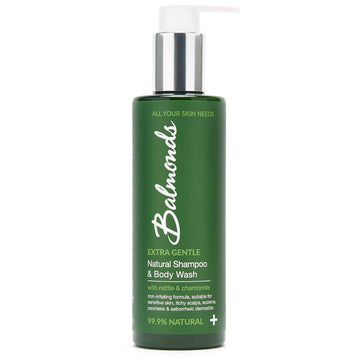 Balmonds Shampoo & Body Wash - 100% Natural Shampoo & Body Wash For Dry & Sensitive Skin, Soap Free Body Wash, Vegan & Cruetly Free (7.1 oz)