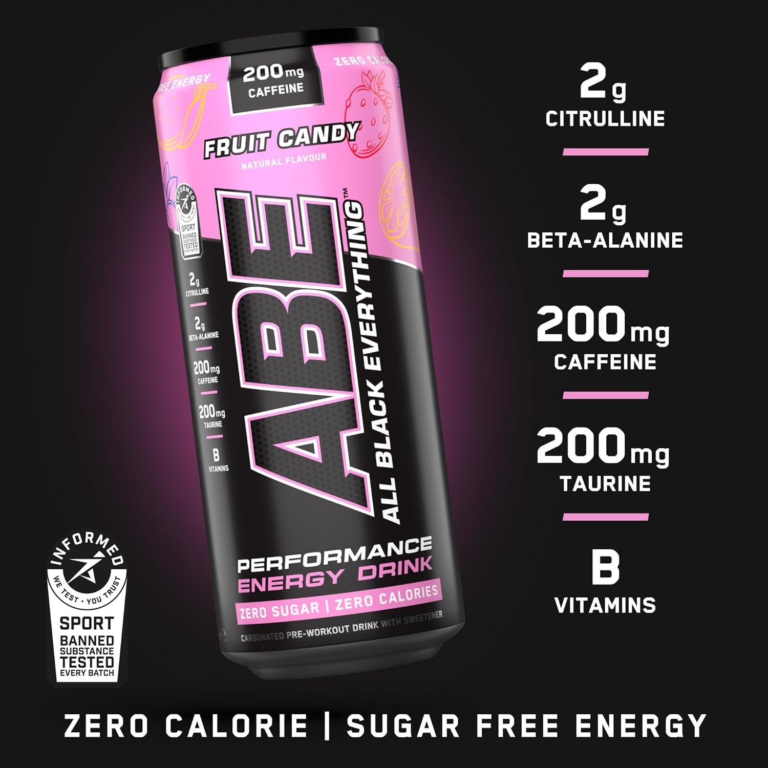 Applied Nutrition ABE Pre Workout Cans - All Black Everything Energy + Performance Drink, ABE Carbonated Beverage Sugar Free with Caffeine (Pack of 24 Cans x 330ml) (Mix & Match) : Amazon.co.uk: Grocery