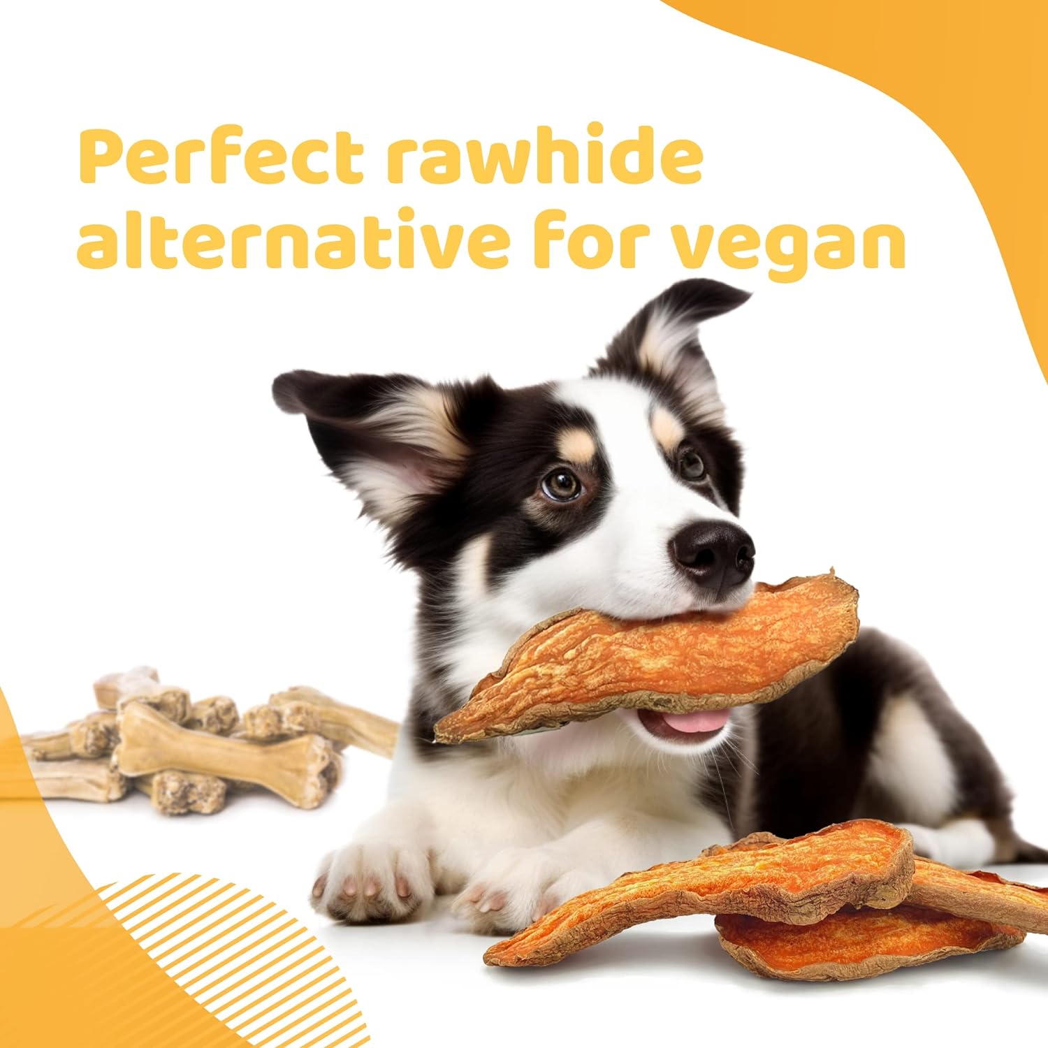 iPaw Dog Sweet Potato Chews Made in USA, Single Ingredient Dog Treats for Vegetarian, All Natural Human Grade Puppy Chew, Rawhide Alternative, Hypoallergenic, Easy to Digest : Pet Supplies