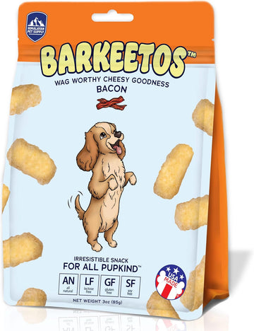 Barkeetos Bacon | Made With Real Himalayan Cheese And Bacon | Protein Rich - Lactose Free - Gluten Free - Grain Free | Usa Made | For All Breeds | 3 Oz Of Droolicious, Crunchy Goodness