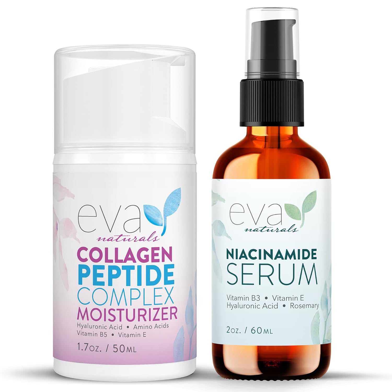 Niacinamide Serum & Collagen Peptide Moisturizer Bundle