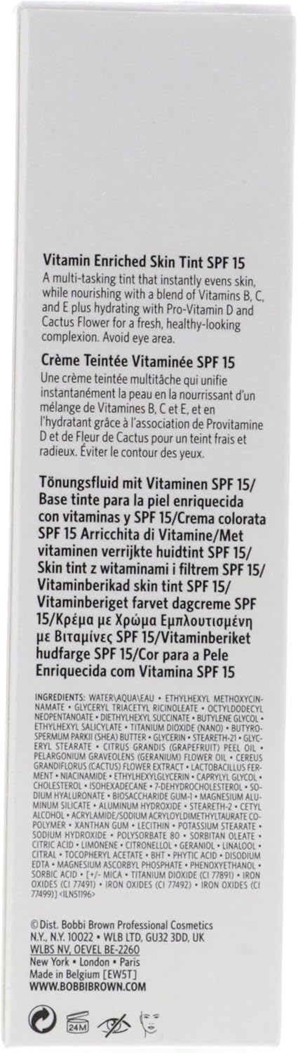 Bobbi Brown Vitamin Enriched Skin Tint Spf 15 No.3 Light (50 Ml) - Bobbi Brown Vitamin Enriched Hydrating Skin Tint Spf 15 With Hyaluronic Acid Light 3