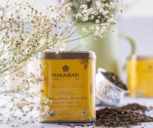 Makaibari Himalayan Spring, Special Edition First Flush Black Tea 100 Gm | Usda Organic Certified Darjeeling Black Tea | Single Estate Loose Leaf Tea