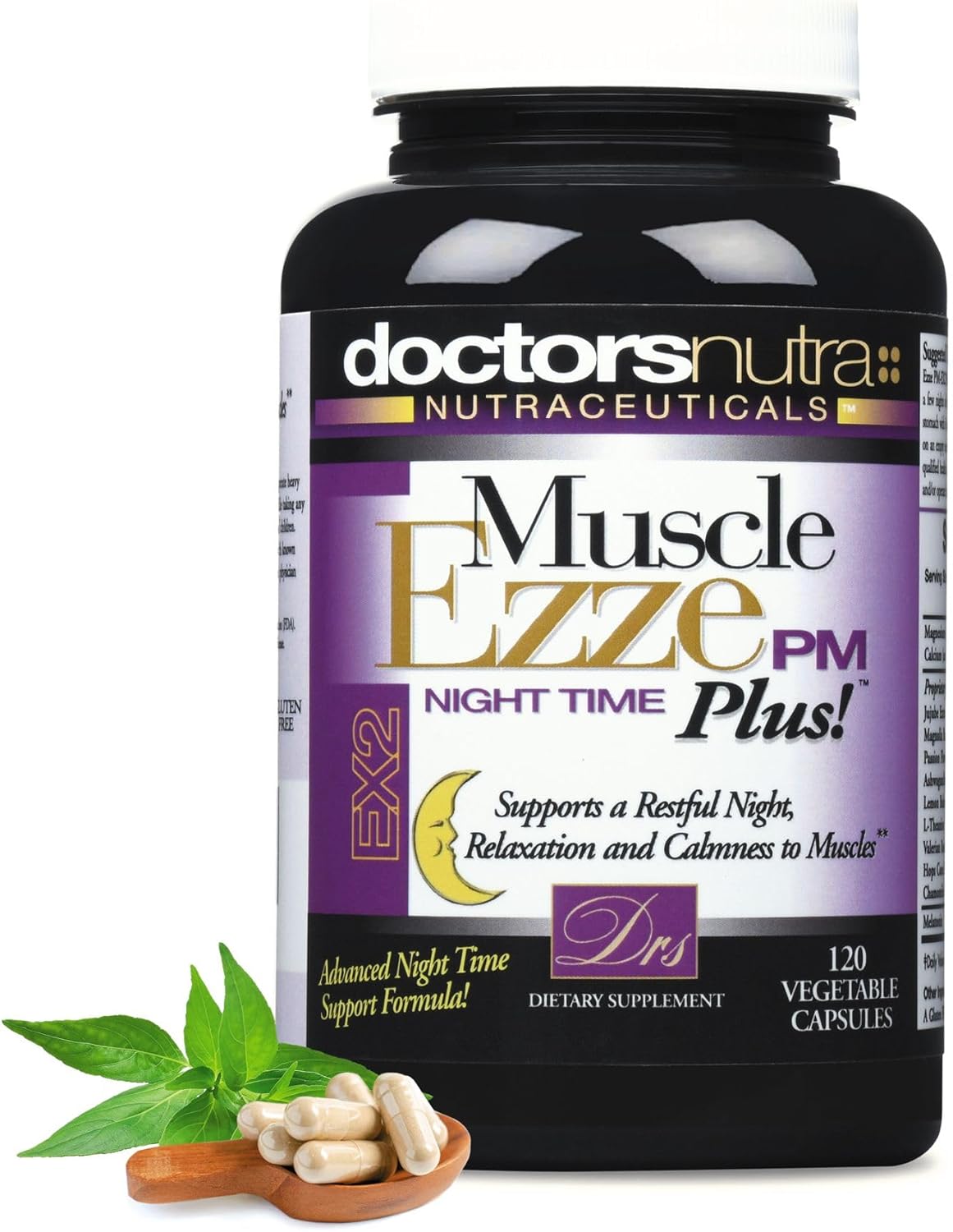 Doctors Nutra Muscle Ezze Pm Plus - 3,000Mg - Relaxant With Magnesium Glycinate - Gluten Free – 120 Capsules : Health & Household