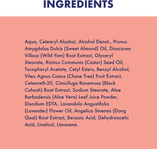 Higher Nature - Mexican Wild Yam Cream -Luxurious Body Cream - Topical Menopause Support - Vegetarian & Vegan 90Ml