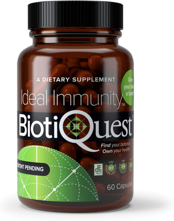 Ideal Immunity Probiotics To Balance Your Gut And Build Immune System Resilience, 12 Billion Cfu, Non-Gmo And Gluten Free, 60 Capsules