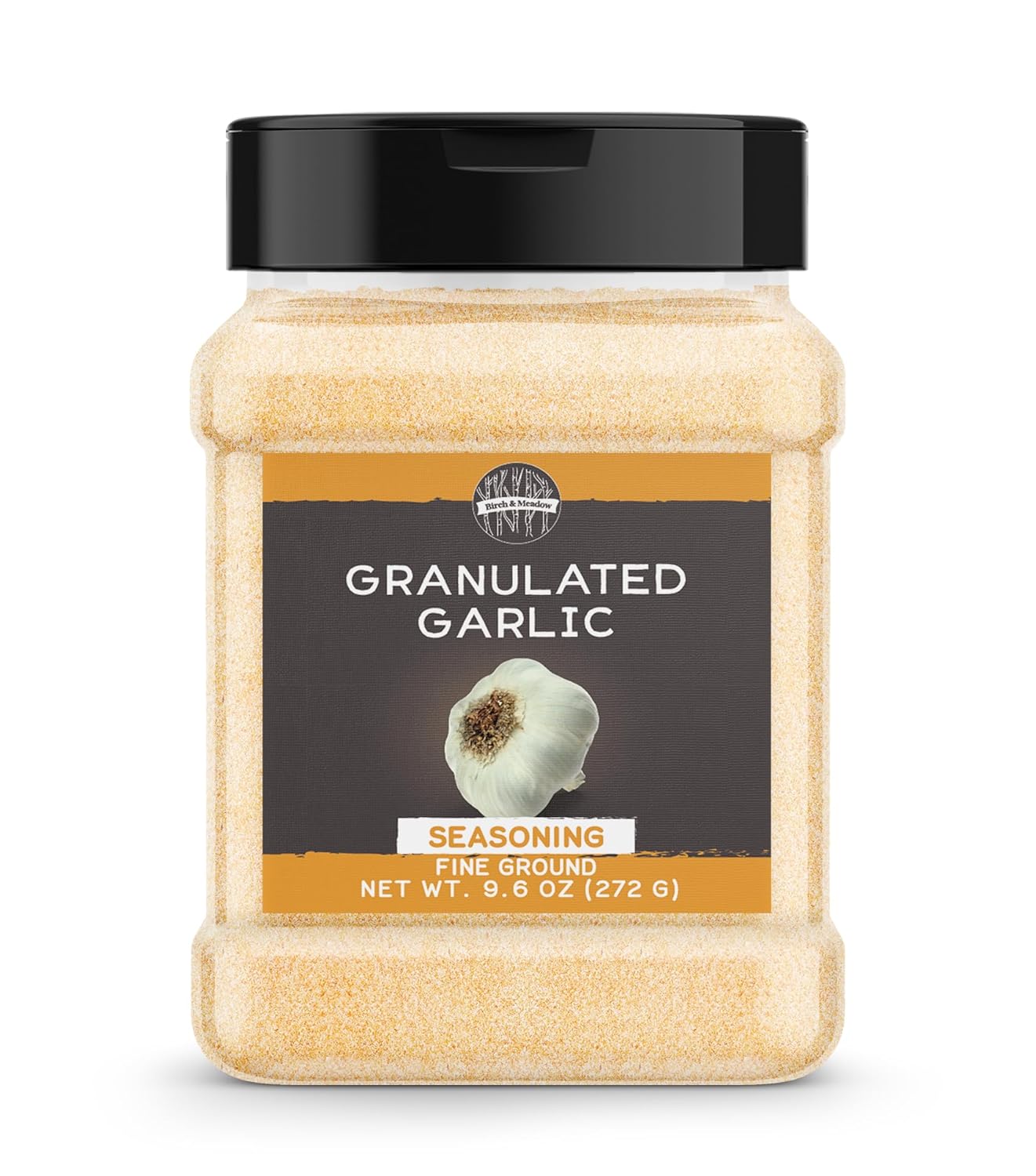 Birch & Meadow Granulated Garlic, 9.6 Oz, Ground Garlic Cloves, Versatile