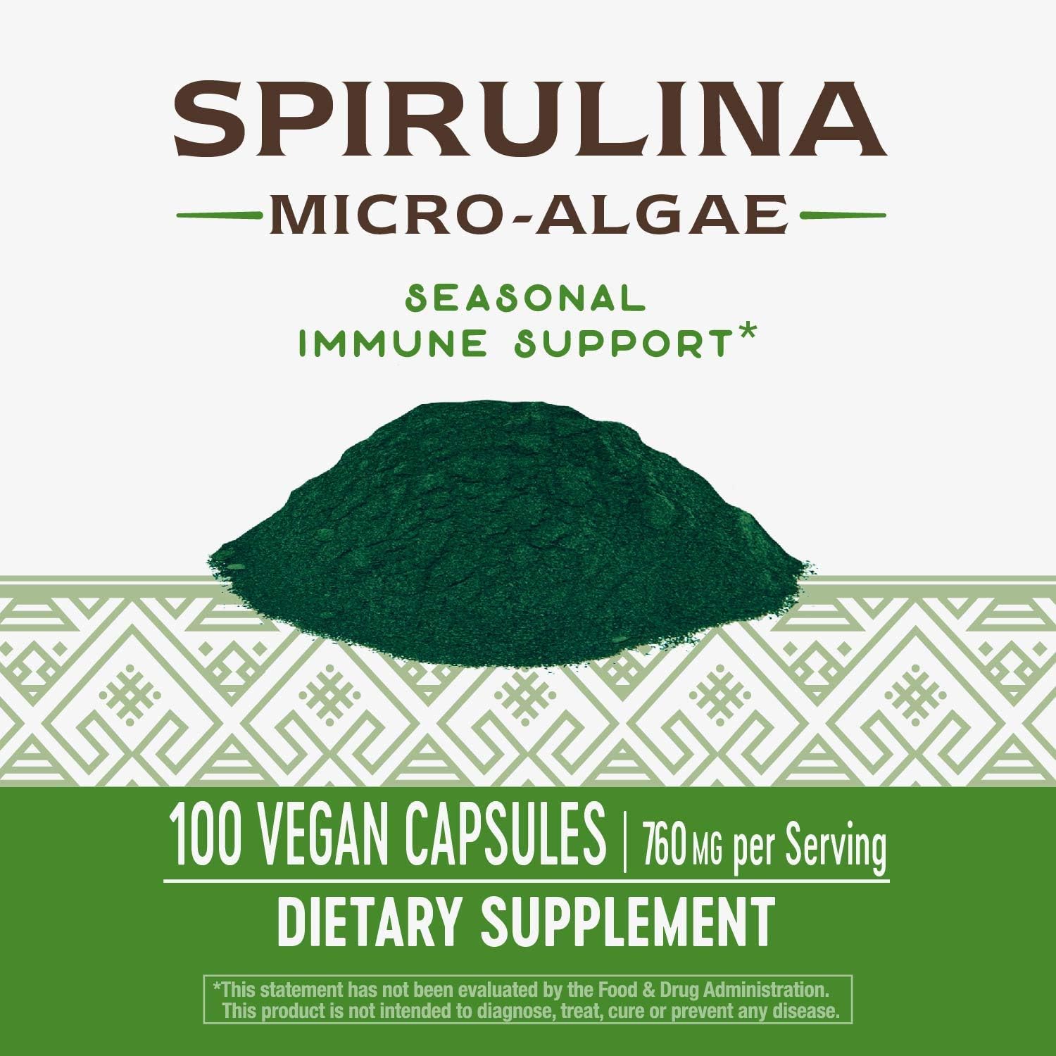 Nature's Way Spirulina Micro-Algae, 760 mg per serving