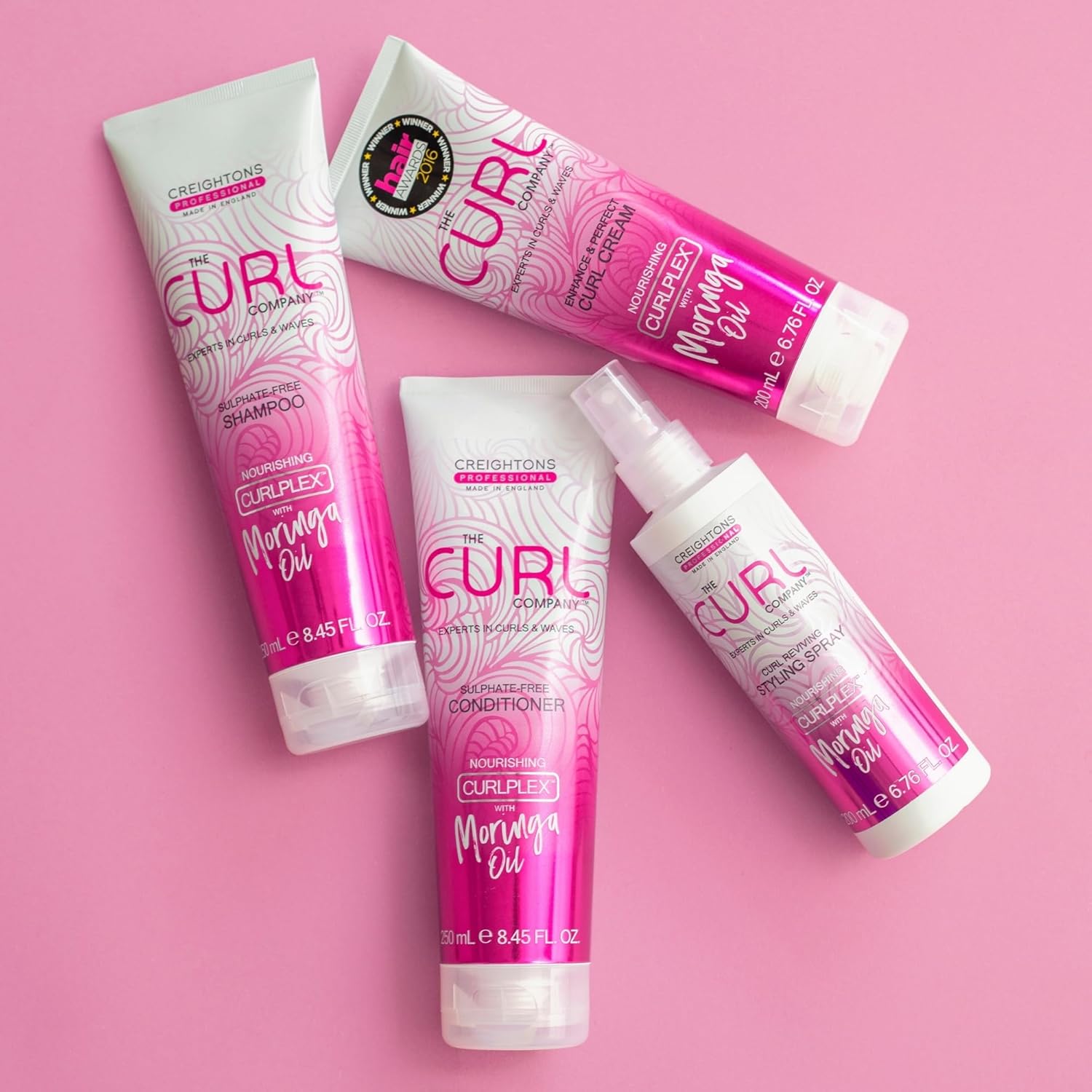 The Curl Company Curl Reviving Styling Spray (200ml) – Professionally Formulated with Nourishing Curplex with Moringa Oil. Experts in Curls & Waves : Amazon.co.uk: Beauty