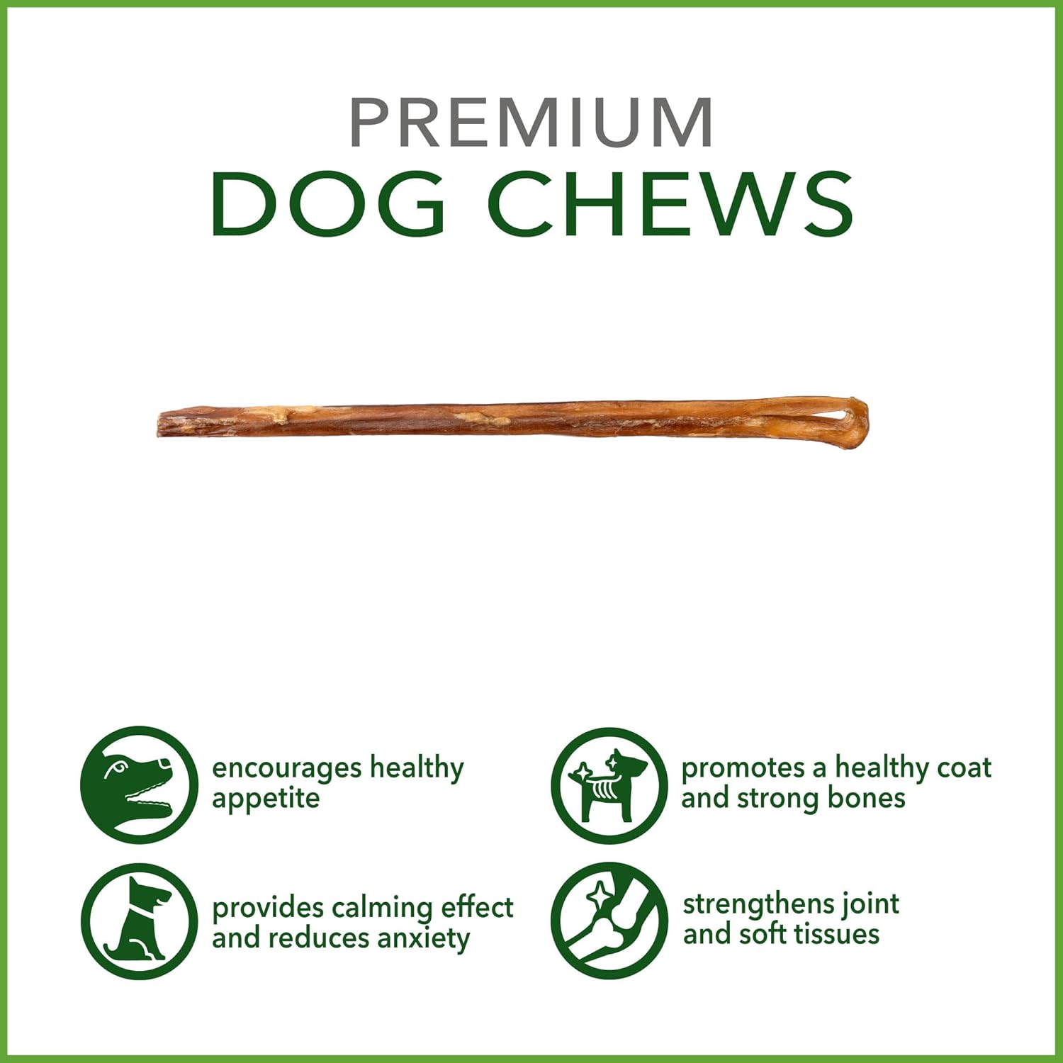 Pet Factory Real Chewz 12" Steer Sticks Dog Chew Treats, 100% All-Natural - 2 Count/1 Pack : Pet Supplies