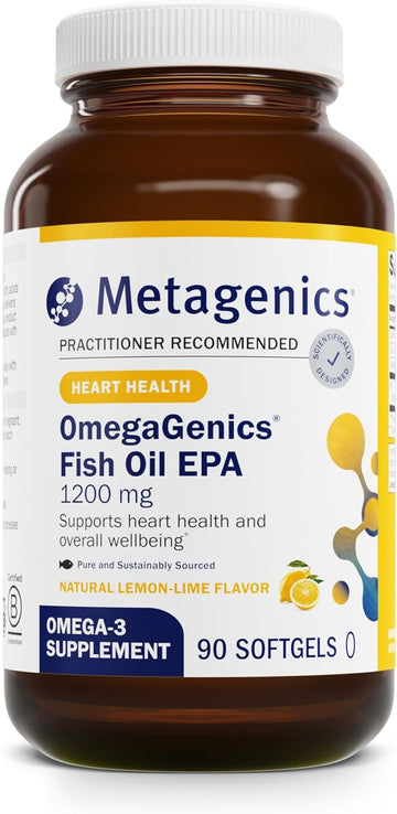 Metagenics Omegagenics Fish Oil Epa 1200 Mg - Omega-3 Fish Oil Supplement - For Heart Health & Immune System Health* - Epa Fish Oil Supplement - 90 Softgels