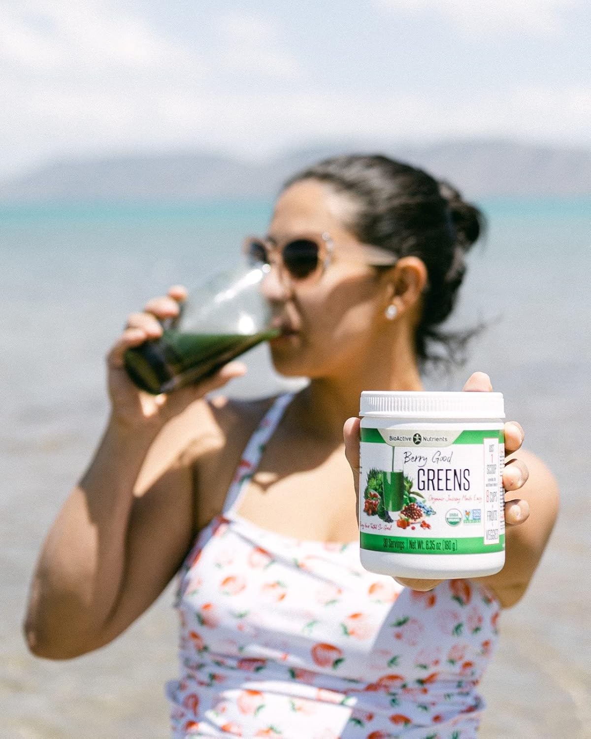 Bioactive Nutrients: Berry Good Greens - Superfood Powder - 30 Servings - 100% Usda Organic Non-Gmo Vegan Supplement, Helps Boost Energy, Detox, Healthy Metabolism, Whole Food Nutrition : Health & Household