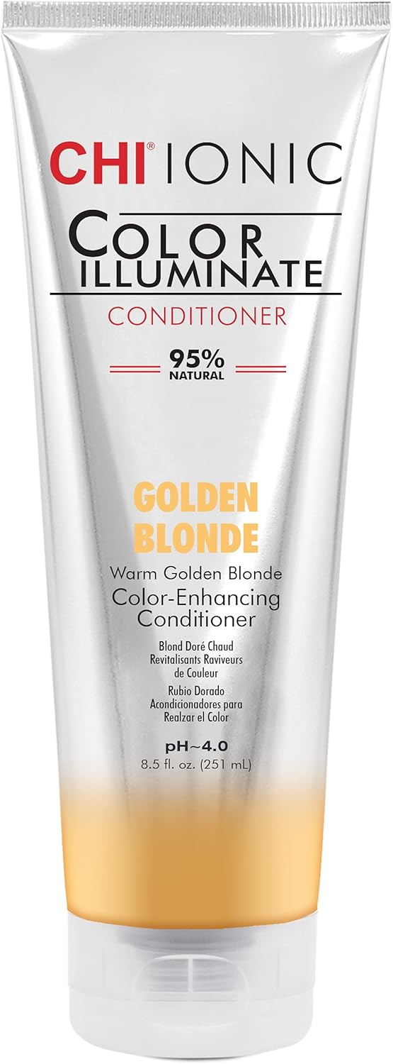 Chi Ionic Color Illuminate Conditioner, Teal Blue, Color Enhancing Conditioner, 251 Ml