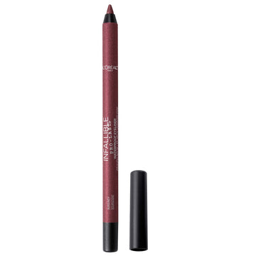 L'Oreal Paris Makeup Infallible Pro-Last Pencil Eyeliner, Waterproof And Smudge-Resistant, Glides On Easily To Create Any Look, Burgundy, 0.042 Oz