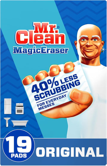 Mr. Clean Original Magic Eraser Cleaning Pads with Durafoam, 19 Count